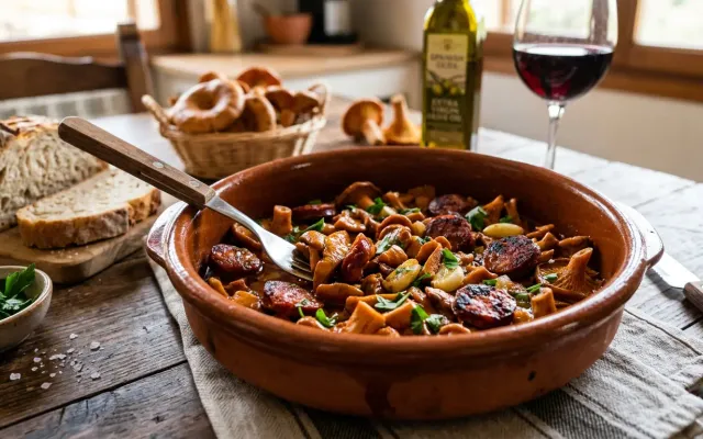 Níscalos con Chorizo: Receta Rústica de Setas con Embutido